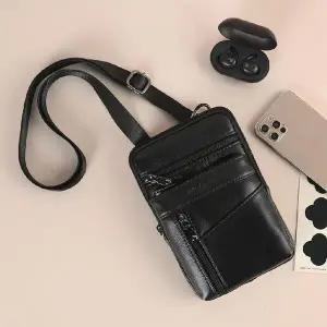 [하프클럽/]가죽 미니백 크로스백 남성 미니크로스백