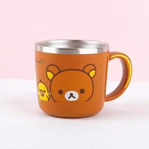 리락쿠마 스텐컵 260ml(해피)-브라운