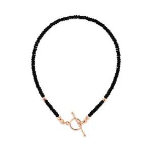 [비앤비골드] 14K 블랙스피넬 컷팅볼 토글바 팔찌 CHB41127