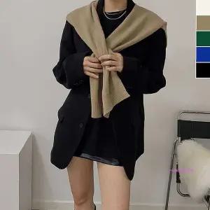 무지 데일리 니트 가디건 캐주얼 어깨숄yza745