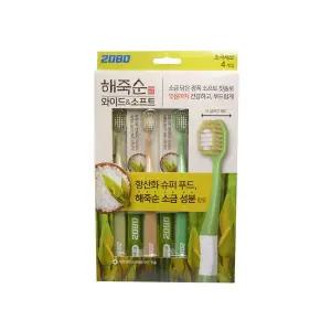 [콩심팥심]2080 해죽순 소금담은 칫솔 4개입