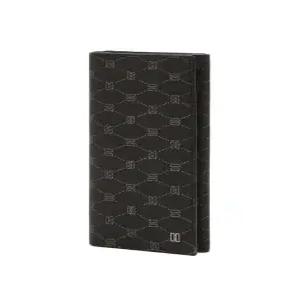 닥스 액세서리 26SS 블랙 DD로고 가죽 장지갑 DBWA6E754BK