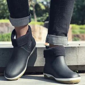 남성 기모 방한 장화 미끄럼방지 데일리 캐주얼 슈즈 비장화 패션