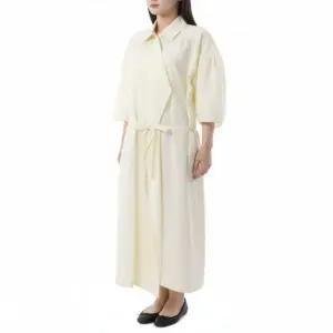 [르메르]LEMAIRE 25 ASYMMETRICAL SHIRT DRESS DR1056 LF1308 222 어시매트리컬 셔츠 드레스 819115