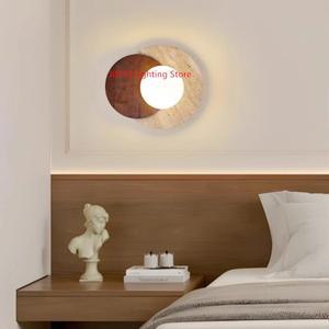 와비사비 옐로우 대리석 벽등 로비 입구 복도 발코니 레스토랑 호텔 통로 트라버틴 장식 램프 LED