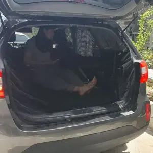 [콩심팥심]차량용 차박 트렁크 모기장 블랙