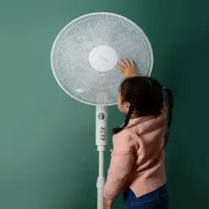 선풍기 벌집망 끼임방지 안전망 커버 덮개 핑크 (WFKAEVQ)