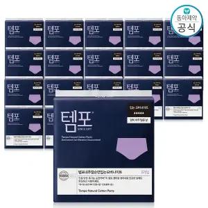 동아제약 템포 내추럴 순면 팬티형 입는 오버나이트 5개입 18팩