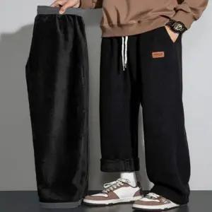 밴딩팬츠 수면바지 따뜻한 겨울 남여공용 일자바지 남성 트레이닝바지