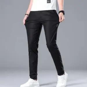 남자슬랙스 남자방한팬츠 남성스판바지 베이직 남자밴딩팬츠 깔끔한바지