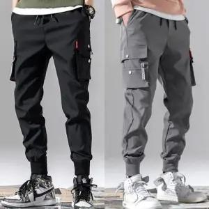 밴딩팬츠 허리밴딩 포켓 카고팬츠 캐주얼긴바지 시보리 카고바지 조거팬츠