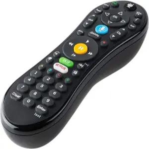 TiVo LUX 리모컨 C00305 Tivo Edge 및 볼트 비디오 스트리밍 음성 명령 어두운 디스플레이에서 보기