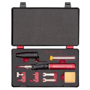 마스터 어플라이언스 PI-40SiK 전문 납땜 인두 키트, 부탄 인두, 무선 및 휴대용 온도 조절 가능, 자체 점화, 구동, 전문가용 7피스 키트