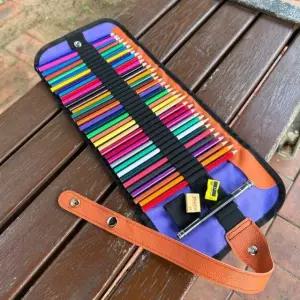 컬러 연필 36색 롤 파우치 유성 색연필 아트 드로잉 용품 (WFKAWSH)