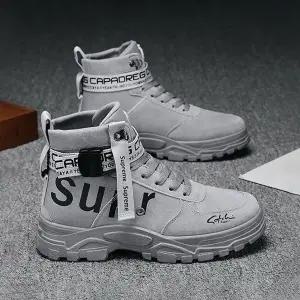 [하프클럽/]가을 남자 워커 신발 하이탑 데일리 야외 워커 부츠