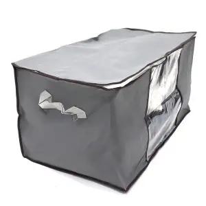 [하프클럽/]투명창 의류정리함 가로형회색 이불정리 침구정리 의