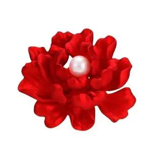 [하프클럽/]붉은 모란 스페셜 미니 5월 특선 브로치 옷핀 A타입