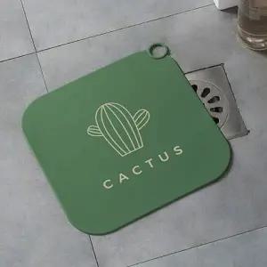 실리콘 하수구 트랩 덮개 벌레 냄새 차단 셀프커팅 위생적 3가지컬러 모던디자인 고리