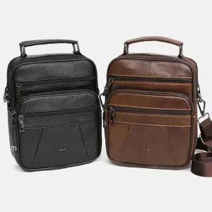 [하프클럽/]출퇴근용 가죽 남성 빈티지 데일리가방 크로스백 M05
