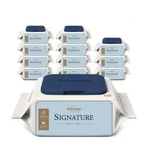 베베숲 시그니처 블루 에코 20매 휴대용 캡형 12팩 아기물티슈