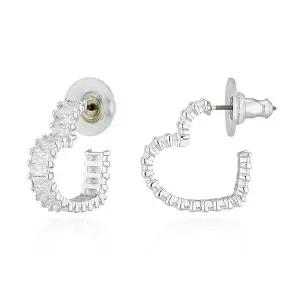 여성 스몰 Matrix 하트 후프 귀걸이(5653170)