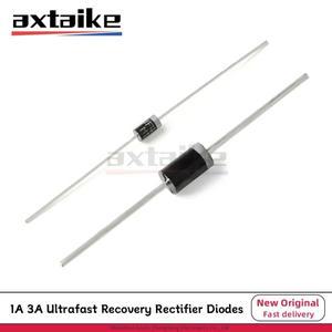 20피스 UF4001 DO41 DO27 DO201AD 1A 3A 50V 100V 초고속 복구 정류기 다이오드