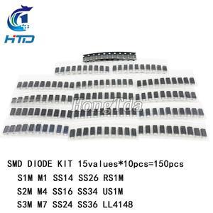 SMD 고속 스위칭 숏키 다이오드 모듬 키트 세트  M1 M4 M7 S1M S2M S3M SS14 LL4148