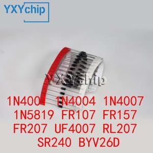 정류기 다이오드  100피스  1N4001  1N5819  FR107  UF4007  SR240  BYV26D