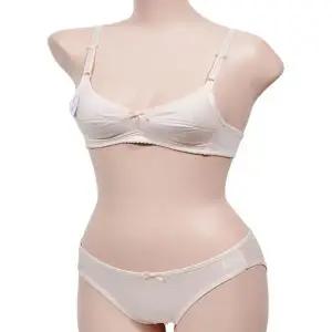 [하프클럽/]주니어 도트 패턴 브라팬티 2단계 입체 설계 AA컵 팬티