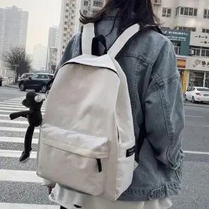 남자 여자 대학생 가벼운 책가방 베이직 디자인 백팩 WB06421