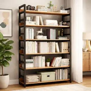 아트박스/가구느낌 리버책장 6단 1300 철제 책꽂이 인테리어