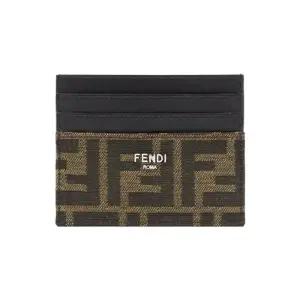 [펜디] FF 패브릭 카드 홀더 브라운 7M0164ALWK F0L3T