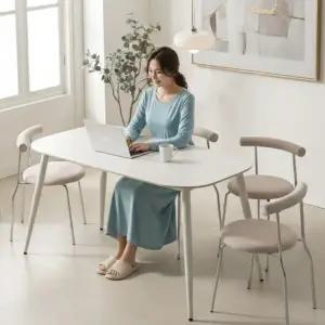 지베스 모리나 포세린 세라믹 4인용 식탁세트(베리의자4)