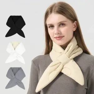여성리본패딩머플러 넥워머 머플러 쁘띠목도리