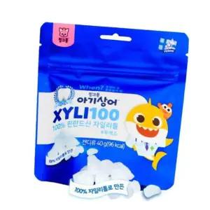 (올핀)자일리톨 40g 핑크퐁 아기상어 자일리100 충치예방 사탕