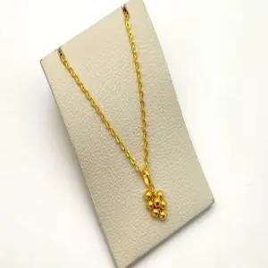 24K 순금 3돈 그레이프 목걸이(18K 연결고리 장식)