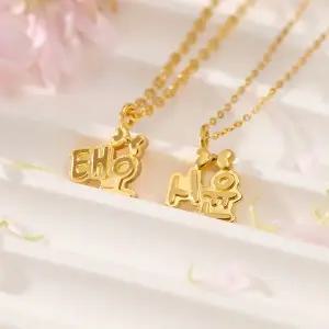 [뽀르띠] 순금 24K 3.75g 리본 이름목걸이 돌목걸이