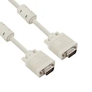 모니터 케이블 베이지 RGB 15M연결선 PC 연결잭