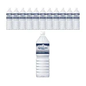 [유통기한2026.02.19~]지리산 물하나 유/무라벨 랜덤, 2L, 12개