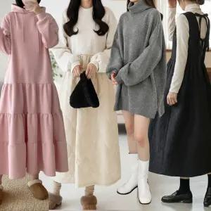 [루즈핏NO.1보리맘] 25FW 신상 빅사이즈 롱 원피스 모음/니트 원피스/임부복/세트/오피스