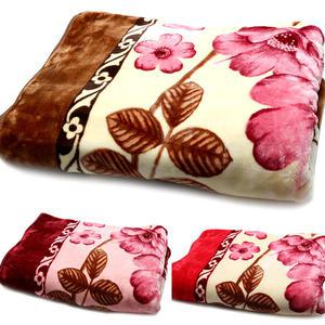 플라워 밍크담요 2호 140x200 (국산 두꺼운 겨울담요