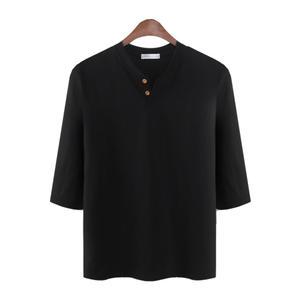 남자 남성 면티 반티 슬라브 7부 헨리넥티 NR580T