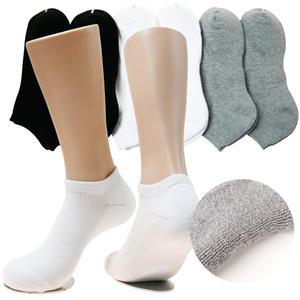 두꺼운 이중바닥 남성 여성 흰 발목 단목 스포츠 무지 스니커즈 파일 양말