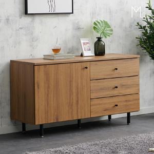 [모로] 발레 1200 3단서랍 수납 높은거실장 댐퍼 거실장 거실TV장 티비다이 화이트거실장