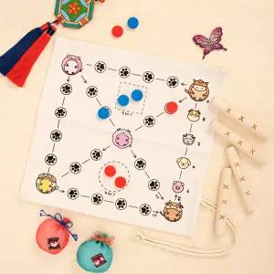 윷놀이 세트 명절 만들기 재료 윷판 윷가락 어린이 전통 민속 놀이 diy 키트 설날 추석 게임 새해 게임