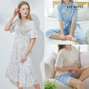 [에블린] 홈웨어 5종  브라캡내장 티셔츠+원피스+가운+바지 2종