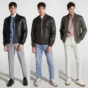 [HASSTIGE] 헤스티지 남성 양가죽 스타디움 자켓 1종 (레더자켓 / 가죽자켓)