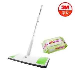 올터치 막대걸레+베이직 더블액션 물걸레 청소포 표준형 30매
