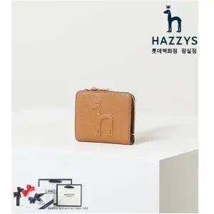 [롯데백화점]헤지스ACC [선물포장]HIWA3F252W2_브라운 퍼피 엠보 라운드지퍼 반지갑