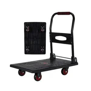 저소음 접이식 핸드카트 대형 물류창고 마트 사무실 택배 구루마